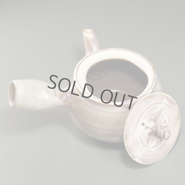 Photo2: Hagi ware Senryuzan climbing kiln Japanese tea pot kyusu hinerite 360ml (2)