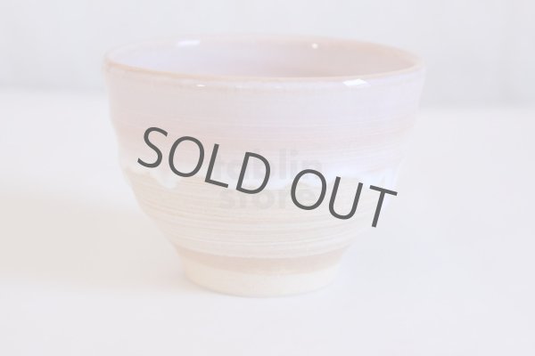 Photo2: Hagi yaki ware Japanese tea bowl ippuku Shizuku momo chawan Matcha Green Tea  (2)