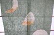 Photo7: Kyoto Noren SB Japanese batik door curtain Tsuki Moon green 88cm x 150cm (7)