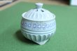 Photo4: Kiyomizu porcelain Japanese incense burner Minoru Ando shinogi seiji blue H9cm (4)