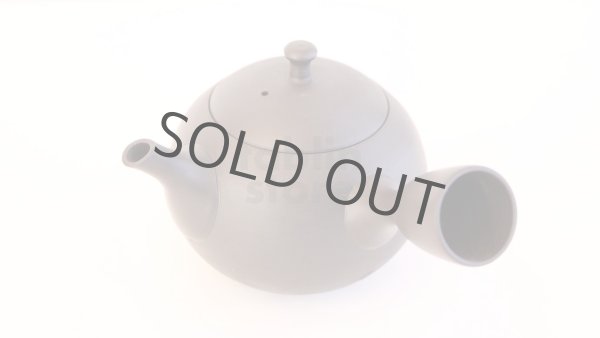 Photo9: Tokoname Japanese tea pot kyusu ceramic strainer Hokuryu round black 300ml (9)