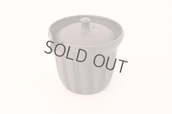 Photo2: Tokoname yaki ware Japanese tea pot Sekiryu cover ceramic tea strainer 170ml (2)