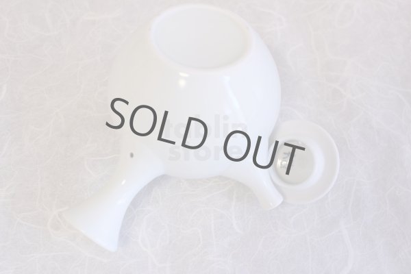 Photo10: Arita Porcelain Japanese tea pot white ceramic strainer hakuto 400ml (10)