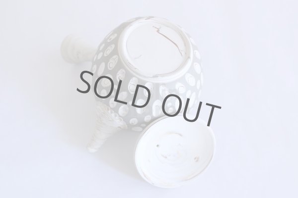 Photo7: Tokoname ware Japanese tea pot kyusu ceramic strainer YT Kenji usumidori 360ml (7)