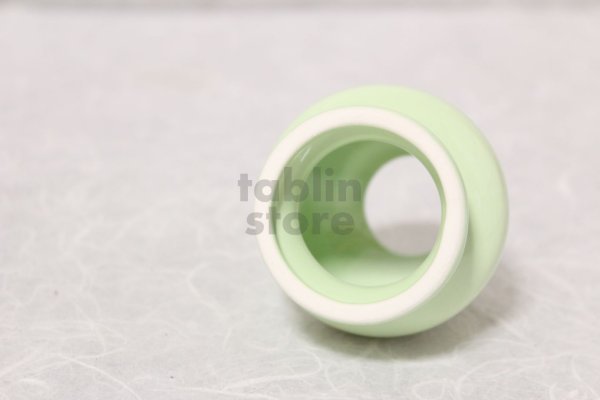 Photo5: Tokoname yaki ware Japanese tea ceremony Cha sen kuse naoshi light green (5)