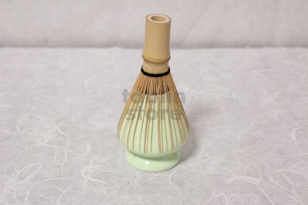 Photo6: Tokoname yaki ware Japanese tea ceremony Cha sen kuse naoshi light green (6)