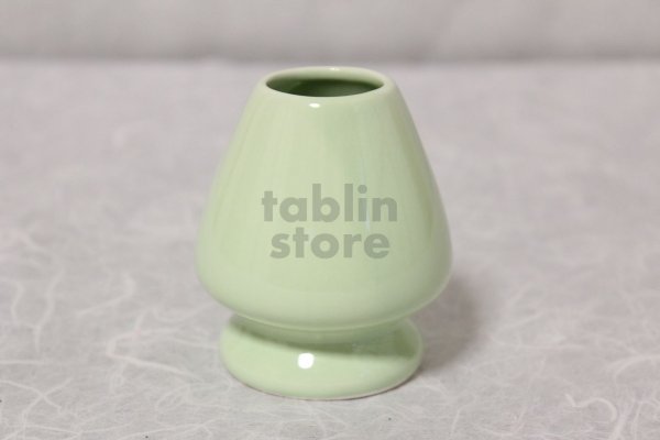 Photo4: Tokoname yaki ware Japanese tea ceremony Cha sen kuse naoshi light green (4)