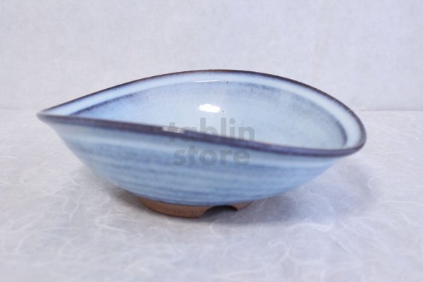 Photo1: Hagi ware Japanese Serving bowl Aihagi W240mm (1)