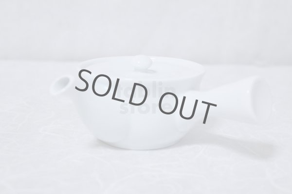 Photo2: Arita Porcelain Japanese tea pot white ceramic strainer manten 200ml (2)