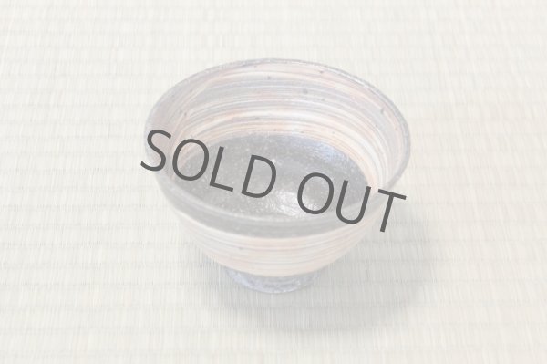 Photo9: Shigaraki pottery Japanese tea bowl Hakeme tate Wan chawan Matcha Green Tea  (9)