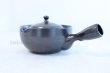 Photo5: Arita porcelain Black glaze Shiboridashi kyusu Japanese tea pot 400ml (5)