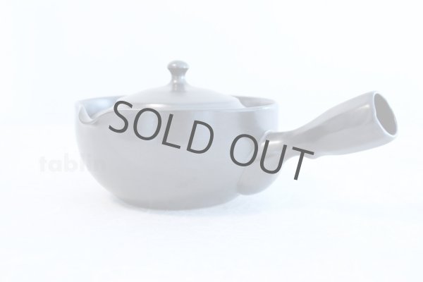 Photo5: Arita porcelain Black glaze Shiboridashi kyusu Japanese tea pot 400ml (5)