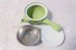 Photo6: Hasami Porcelain Japanese tea pot Kyusu leaf S type strainer green 325ml (6)