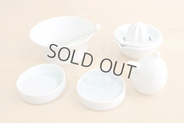 Photo6: Arita porcelain Japanese mortar and pestle stick fujimaki seiji (6)