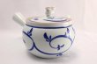 Photo1: Arita yaki ware rabbit karakusa Japanese tea pot 330ml (1)