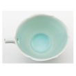 Photo4: Hasami ware Japanese Sake bottle and Sake cup set Seiji light blue glaze (4)