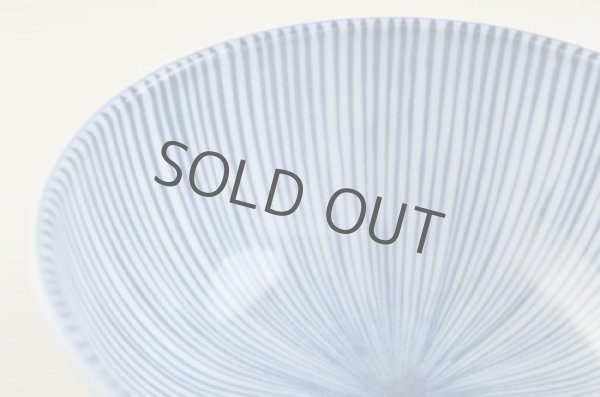 Photo5: Japanese Rice Soup Noodle bowl Mino ware Togusa line blue D146mm H74mm (5)