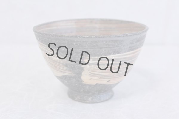 Photo3: Shigaraki pottery Japanese tea bowl Hakeme tate Wan chawan Matcha Green Tea  (3)