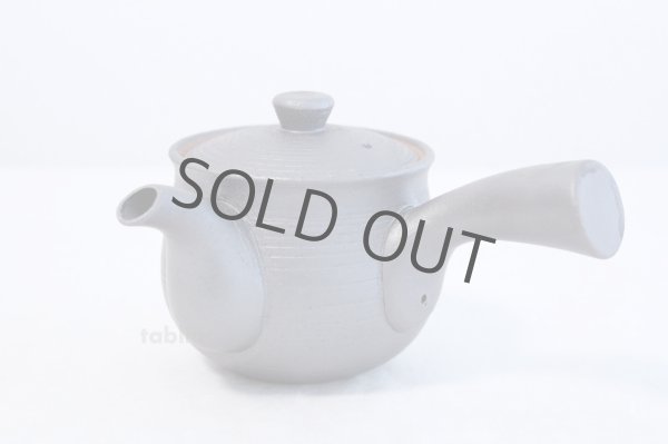 Photo3: Arita porcelain Black glaze sendan Japanese tea pot 375ml (3)