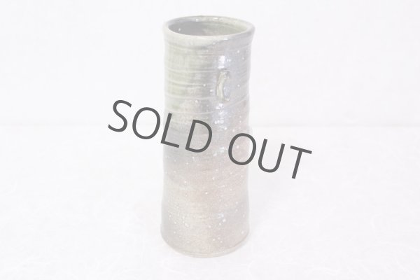 Photo4: Shigaraki pottery Japanese small vase bidoro mimi tu H20cm (4)