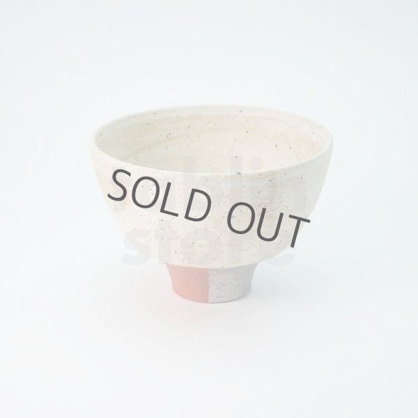 Photo2: Kiyomizu porcelain Japanese matcha tea bowl chawan Daisuke kobiki iroe red (2)