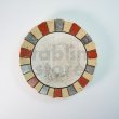 Photo1: Kiyomizu porcelain Japanese pottery round plate Daisuke kobiki iroe red D158mm (1)