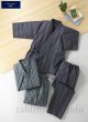 Photo1: Japanese Separated Kimono traditional style SAMUE for men shijira set of 2  (1)