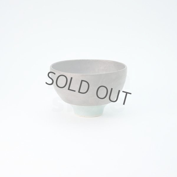 Photo5: Kiyomizu porcelain Japanese matcha tea bowl chawan Daisuke light green (5)