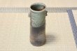 Photo1: Shigaraki pottery Japanese small vase bidoro mimi tu H20cm (1)
