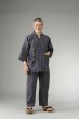 Photo6: Japanese Separated Kimono traditional style SAMUE for men shijira set of 2  (6)