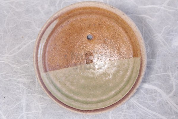 Photo8: Shigaraki Japanese tea pot kyusu midori mame pottery tea strainer 230ml (8)