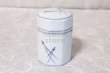 Photo1: Arita porcelain Tea Caddy Japanese tea container matsuba blue H10cm (1)