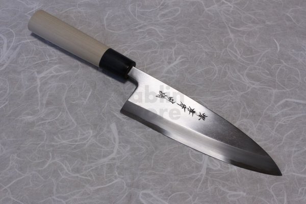 Photo1: SAKAI TAKAYUKI Japanese knife Tokujou Yasuki white-2 steel Deba any size (1)