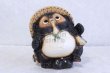 Photo2: Shigaraki pottery Japanese Tanuki Cute Raccoon Dog dancing H20cm (2)