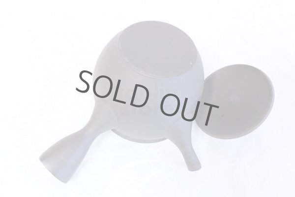 Photo3: Tokoname Japanese tea pot kyusu Yukitaka heart-shaped ceramic tea strainer 230ml (3)