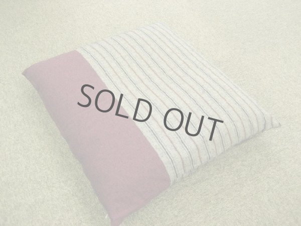 Photo5: Japanese floor pillow cushion zabuton Kurume textile psdik en 55 x 59cm (5)