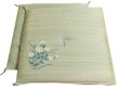 Photo5: Japanese rush grass floor pillow cushion zabuton flower psdik lb 55 x 55cm (5)