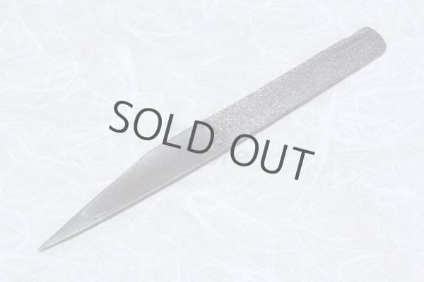 Photo7: Kiridashi kuri kogatana wood grain Takao Shibano Japanese woodworking Knife 70mm left hand (7)