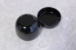 Photo2: Tea Caddy Japanese Shin Natsume Echizen Urushi lacquer Matcha container black plain (2)