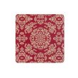 Photo2: Furoshiki Japanese fabric wrapping cloth Shosoin Leo shishi cotton red 120cm (2)