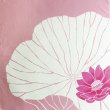 Photo1: Furoshiki Japanese fabric wrapping cloth hasu pink polyester 68cm (1)