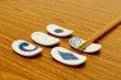 Photo3: Arita Japanese Chopsticks rest sometsuke ekawari set of 5  (3)