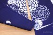 Photo4: Kyoto Noren SB Japanese batik door curtain navy-blue chrysanthemum 85 x 45 cm (4)