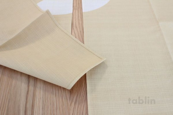 Photo5: Kyoto Noren SB Japanese batik door curtain Yu Hot Bath beige 85cm x 120cm (5)