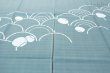 Photo6: Kyoto Noren SB Japanese batik door curtain Nami Wave green 85cm x 150cm (6)