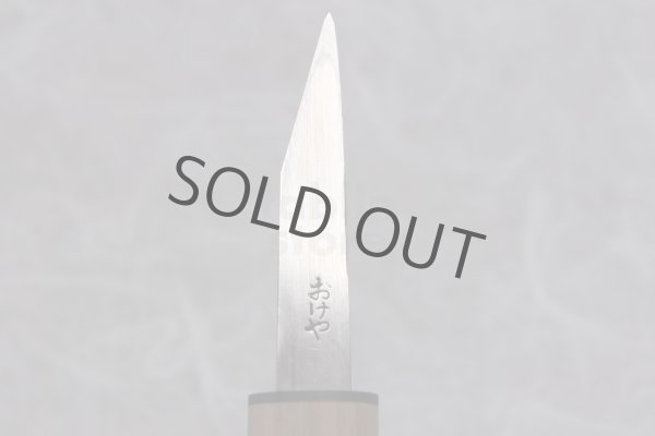 Photo5: Kiridashi knife Japanese kogatana Woodworking Okeya Yasuki white 2 steel small (5)