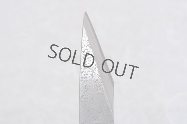 Photo5: Kiridashi Grafting knife Japanese Woodworking Okeya Yasuki blue 2 steel Hammered (5)