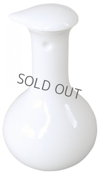 Photo1: Arita imari sd Porcelain Japanese soy sauce bottle  white hakuji kakushu 120ml (1)