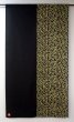 Photo4: Kyoto Noren SB Japanese batik door curtain Karakusa black yellow 85cm x 150cm (4)