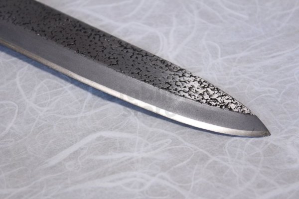 Photo7: Okeya Yasuki white-2 steel Japanese Deba Fillet hammered Knife makiri any size (7)